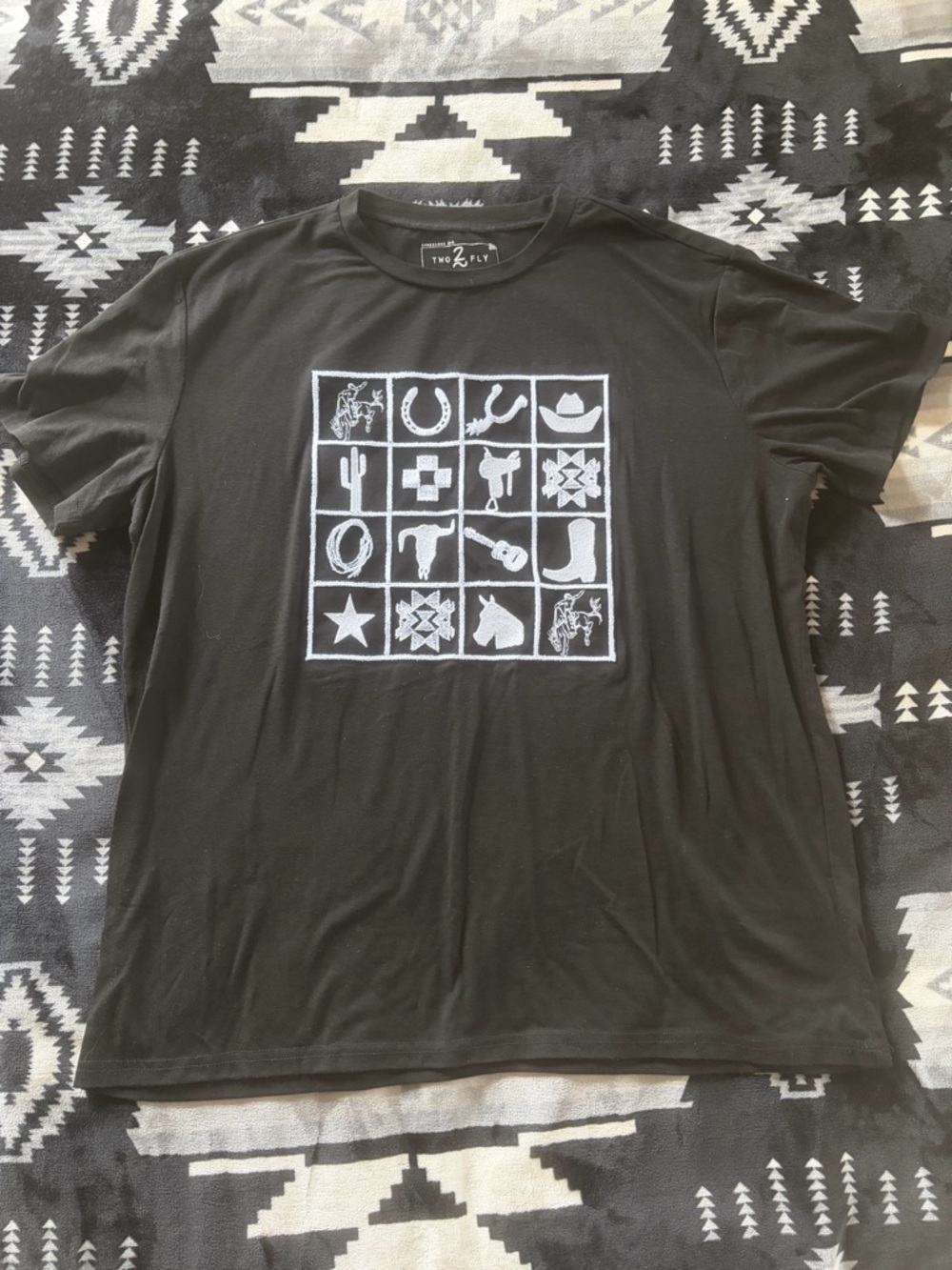 Two-Fly Black Short-Sleeve Graphic Tee - Women's